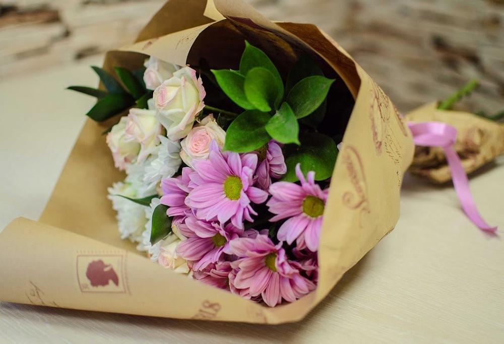 Букет цветов из: Розы и Хризантемы в Орлово