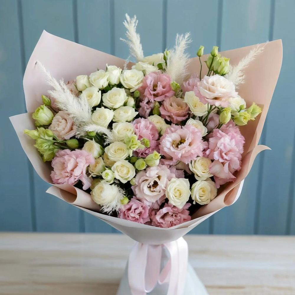 Букет цветов из: Альстромерии и Розы в Орлово