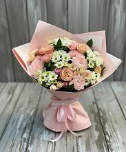 Букет цветов из:  Гвоздики, Розы и Хризантемы в Орлово