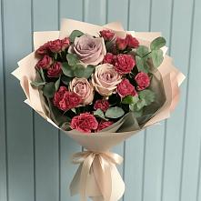 Букет цветов из:  Гвоздики и Розы в Орлово
