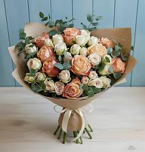 Букет цветов из:  Альстромерии и Розы в Орлово